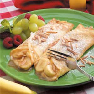 Creamy Banana Crepes