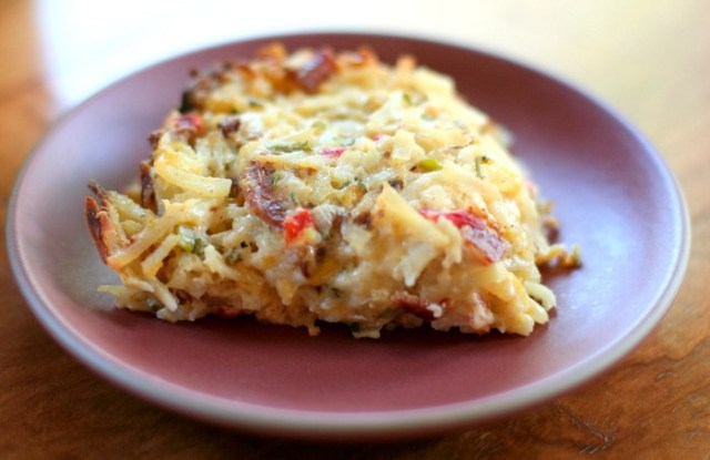 Southern Hash Browns and Ham Pan Bake